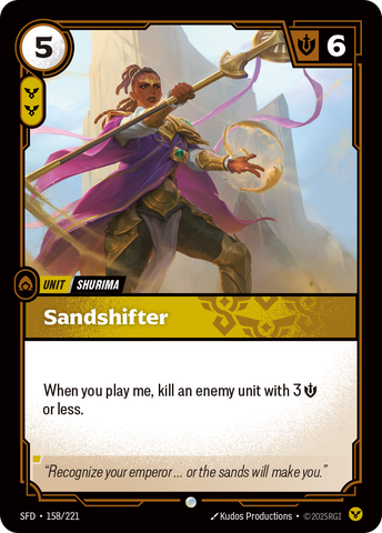 front of card Sandshifter [Spiritforged] 158/221