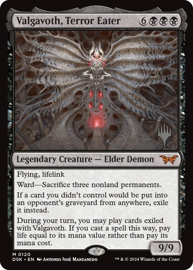 Valgavoth, Terror Eater [Duskmourn: House of Horror Promo Pack]