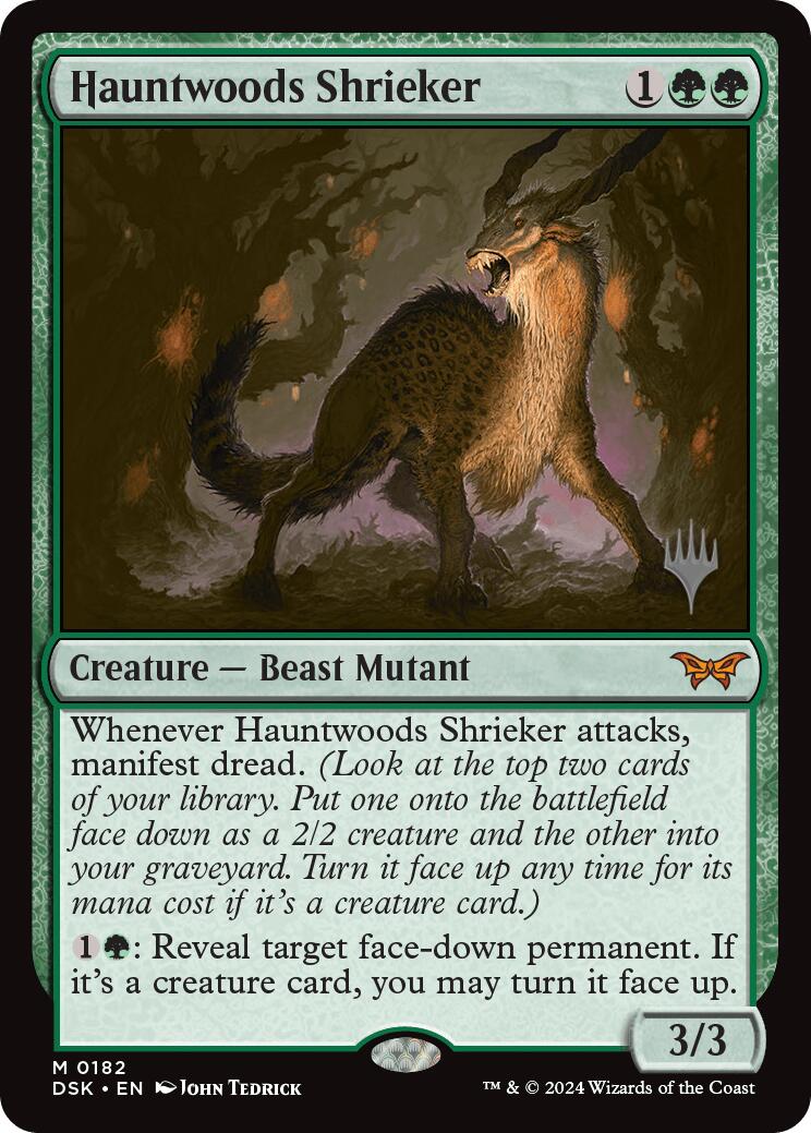 Hauntwoods Shrieker [Duskmourn: House of Horror Promo Pack]