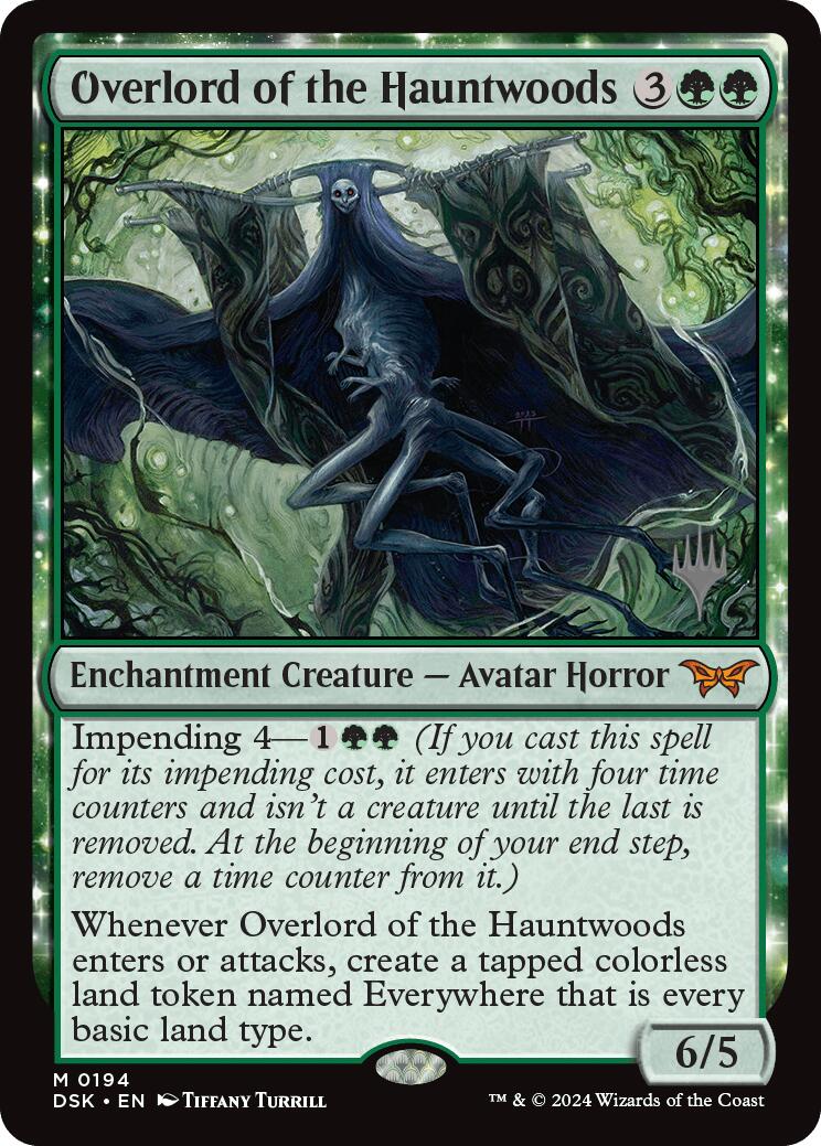 Overlord of the Hauntwoods [Duskmourn: House of Horror Promo Pack]