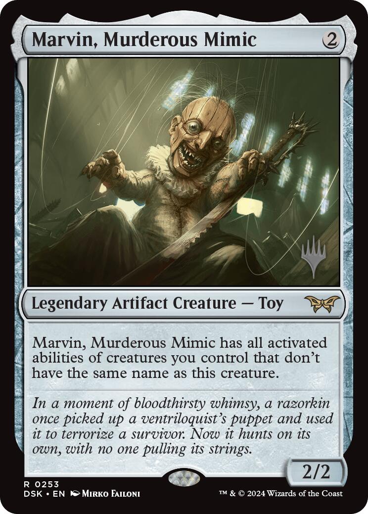 Marvin, Murderous Mimic [Duskmourn: House of Horror Promo Pack]