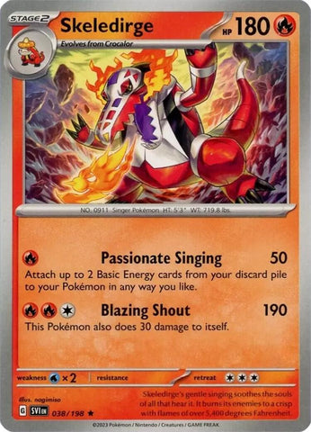 Skeledirge (038/198) (Scarlet & Violet: Base Set) [Theme Deck Exclusive]