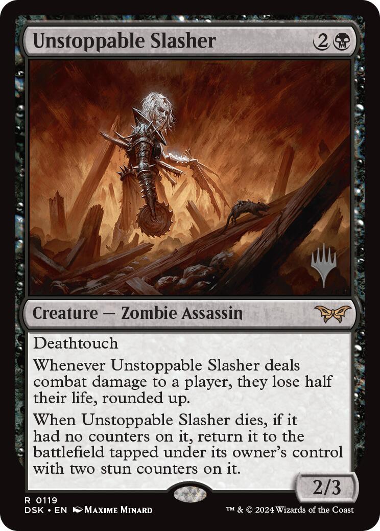 Unstoppable Slasher (0119) [Duskmourn: House of Horror Promo Pack]