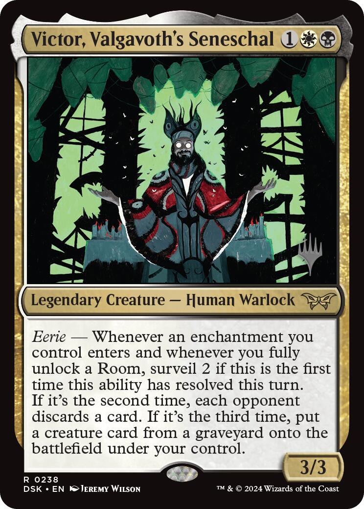 Victor, Valgavoth's Seneschal [Duskmourn: House of Horror Promo Pack]