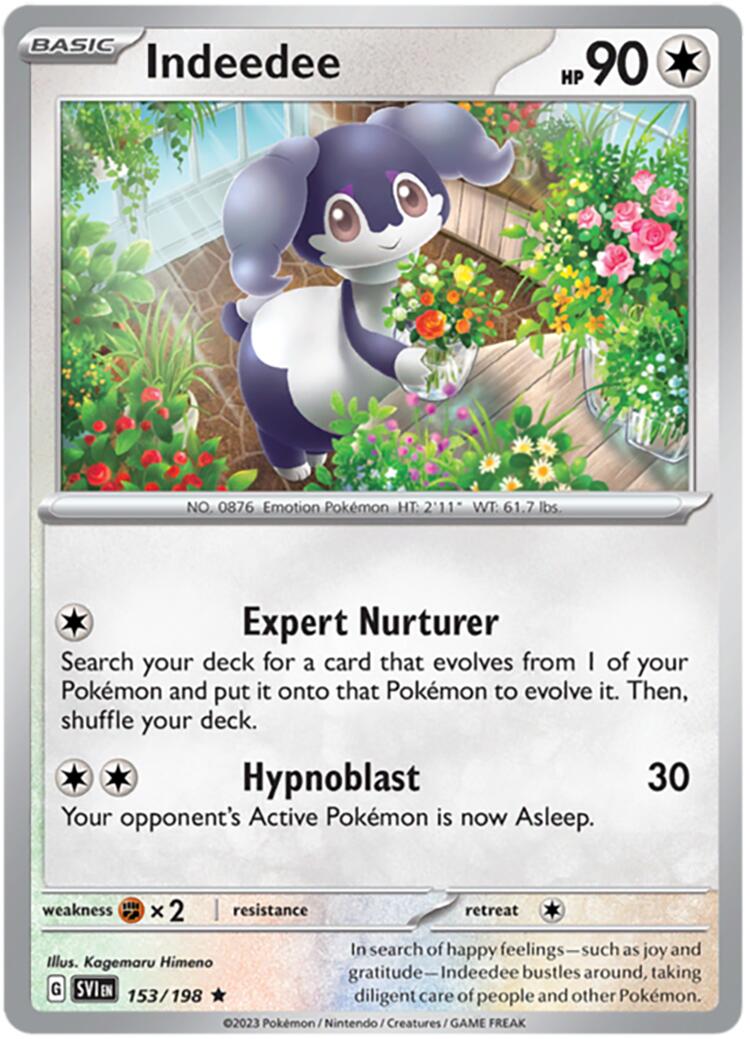 Indeedee (153/198) (Scarlet & Violet: Base Set) [Theme Deck Exclusive]