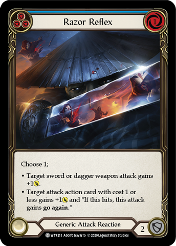 Razor Reflex (Blue) [U-WTR211] (Welcome to Rathe Unlimited) Unlimited Rainbow Foil