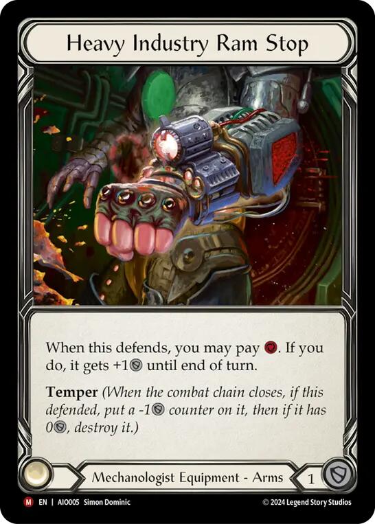 Heavy Industry Ram Stop [AIO005] (Armory Deck: Dash) Rainbow Foil