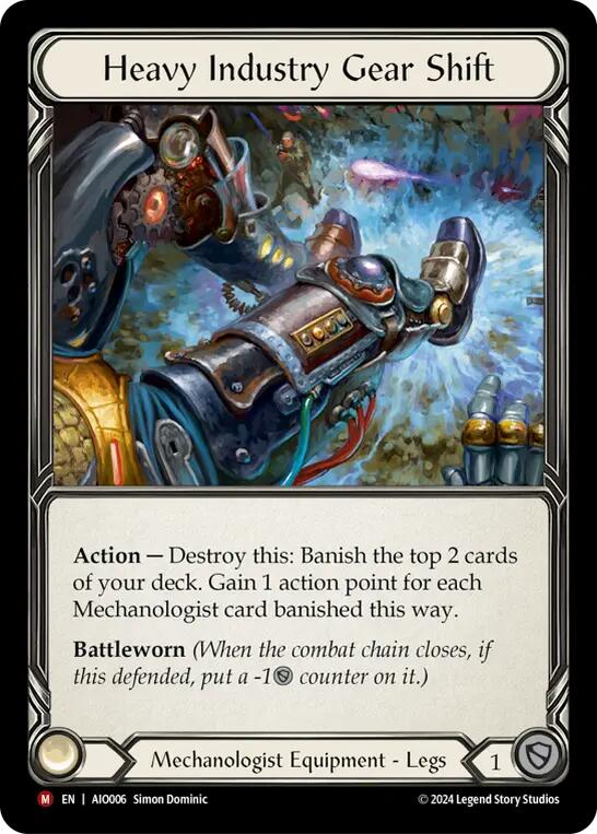 Heavy Industry Gear Shift [AIO006] (Armory Deck: Dash) Rainbow Foil