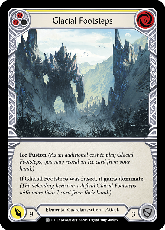 Glacial Footsteps (Yellow) [ELE017] (Tales of Aria) 1st Edition Normal