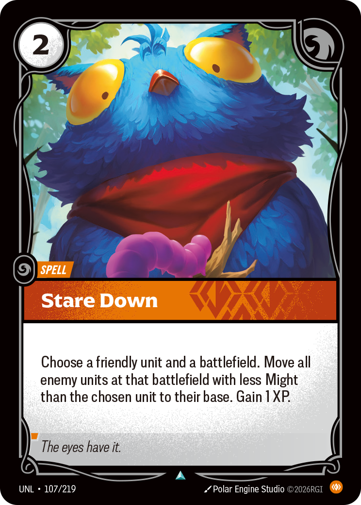 front of card Stare Down [Unleashed] 107/219