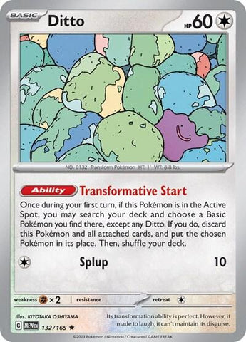 Ditto (132/165) (Non-Holo) (Theme Deck Exclusives) [SV: Scarlet & Violet Promo Cards]