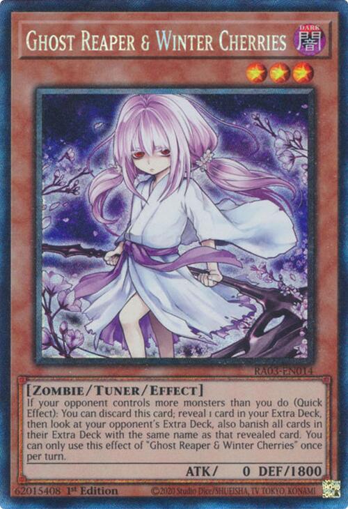 Ghost Reaper & Winter Cherries (Alternate Art) (CR) [RA03-EN014] Prismatic Collector's Rare