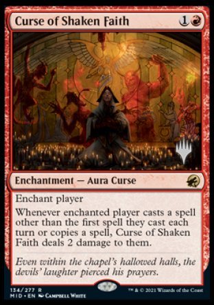 Curse of Shaken Faith (Promo Pack) [Innistrad: Midnight Hunt Promo Pack]