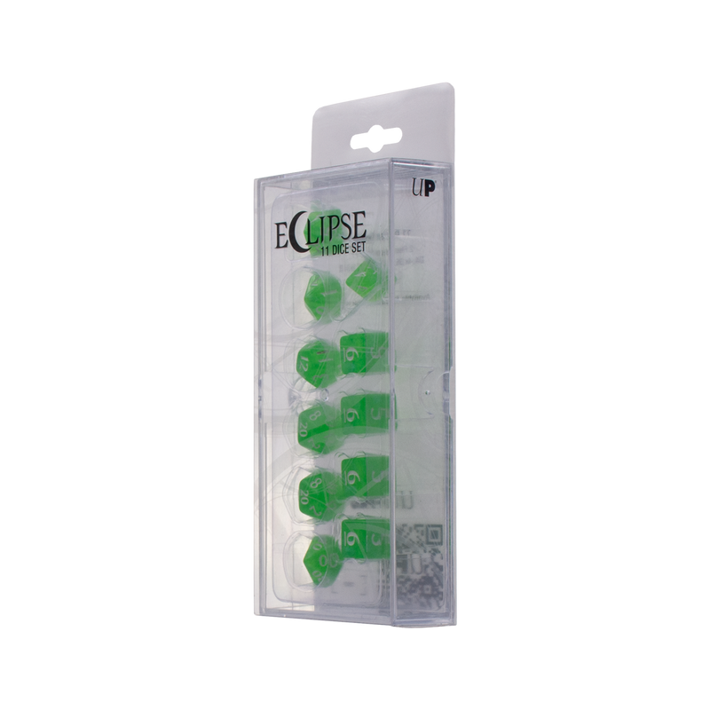 Ultra PRO: 11-Dice Set - Eclipse (Lime Green)