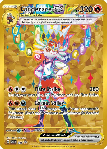 Cinderace ex (SVP163) [Scarlet & Violet: Black Star Promos]