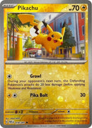 Pikachu (018/091) (Reverse Cosmos Holo) (Scarlet & Violet: Paldean Fates) [Theme Deck Exclusive]