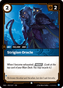 front of card Strigian Oracle [Radiance] 053/167