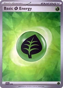 Basic Grass Energy (009) (Cracked Ice Holo) (Scarlet & Violet: Stellar Crown) [Theme Deck Exclusive]