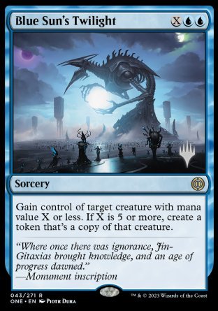 Blue Sun's Twilight (Promo Pack) [Phyrexia: All Will Be One Promo Pack]