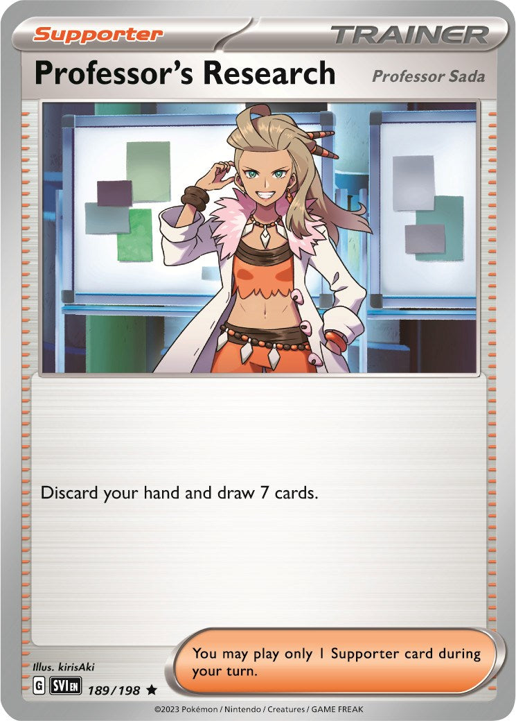 Professor's Research (189/198) (Scarlet & Violet: Base Set) [Theme Deck Exclusive]