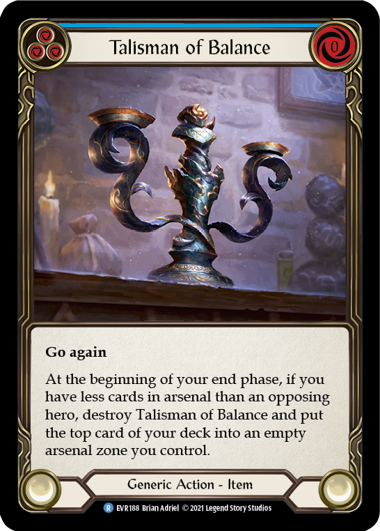 Talisman of Balance [EVR188] (Everfest) 1st Edition Cold Foil