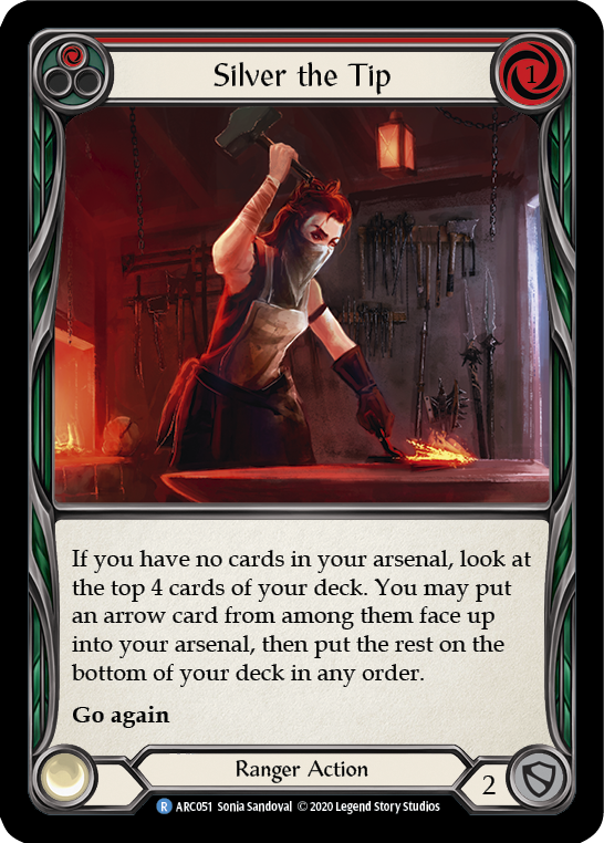 Silver the Tip (Red) [U-ARC051] (Arcane Rising Unlimited) Unlimited Rainbow Foil
