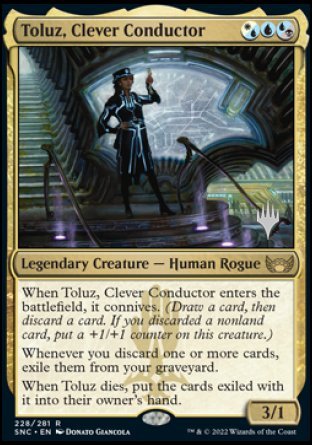 Toluz, Clever Conductor (Promo Pack) [Streets of New Capenna Promo Pack]