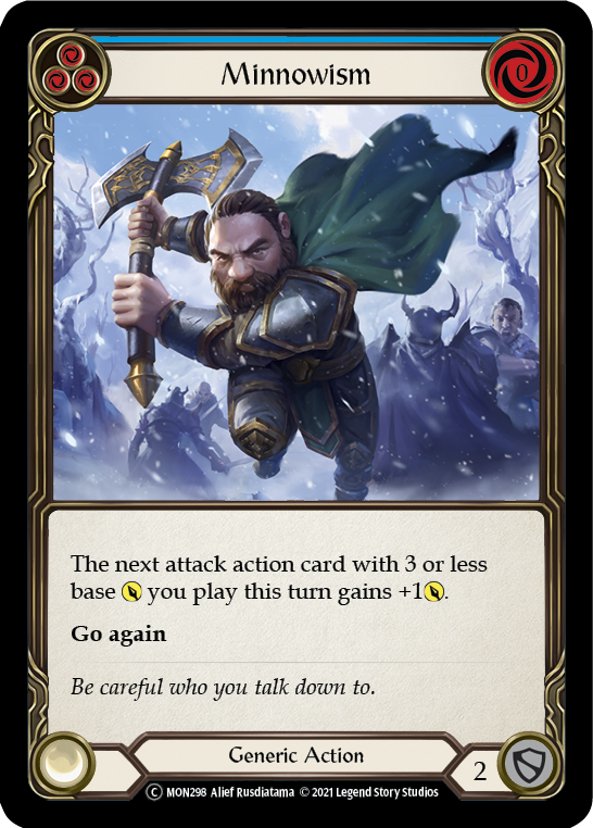 Minnowism (Blue) [U-MON298-RF] (Monarch Unlimited) Unlimited Rainbow Foil