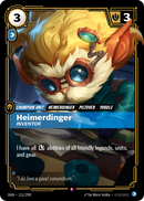 front of card Heimerdinger, Inventor [Origins]