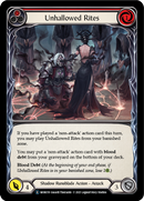Unhallowed Rites (Red) [U-MON159-RF] (Monarch Unlimited) Unlimited Rainbow Foil