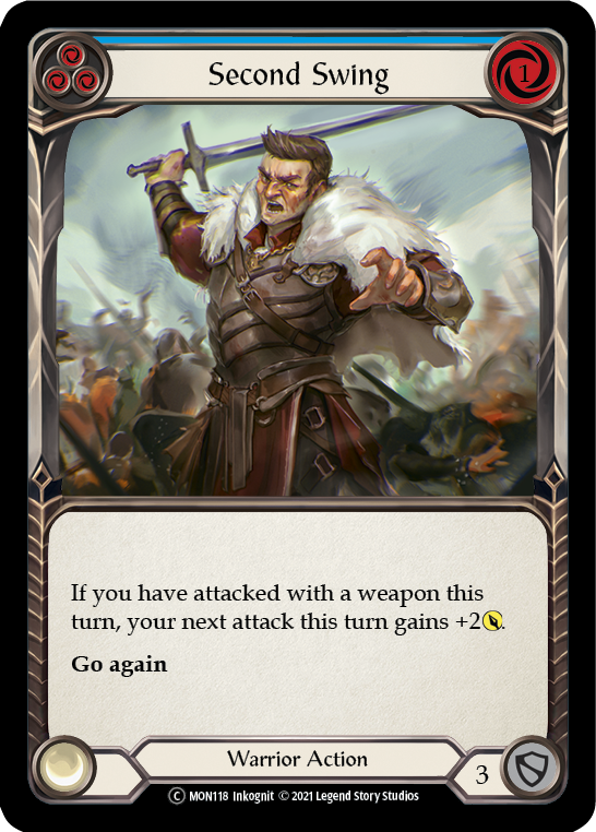 Second Swing (Blue) [U-MON118-RF] (Monarch Unlimited) Unlimited Rainbow Foil