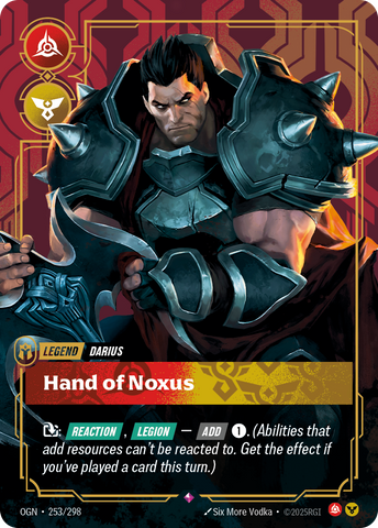 front of card Darius, Hand of Noxus [Origins] #253