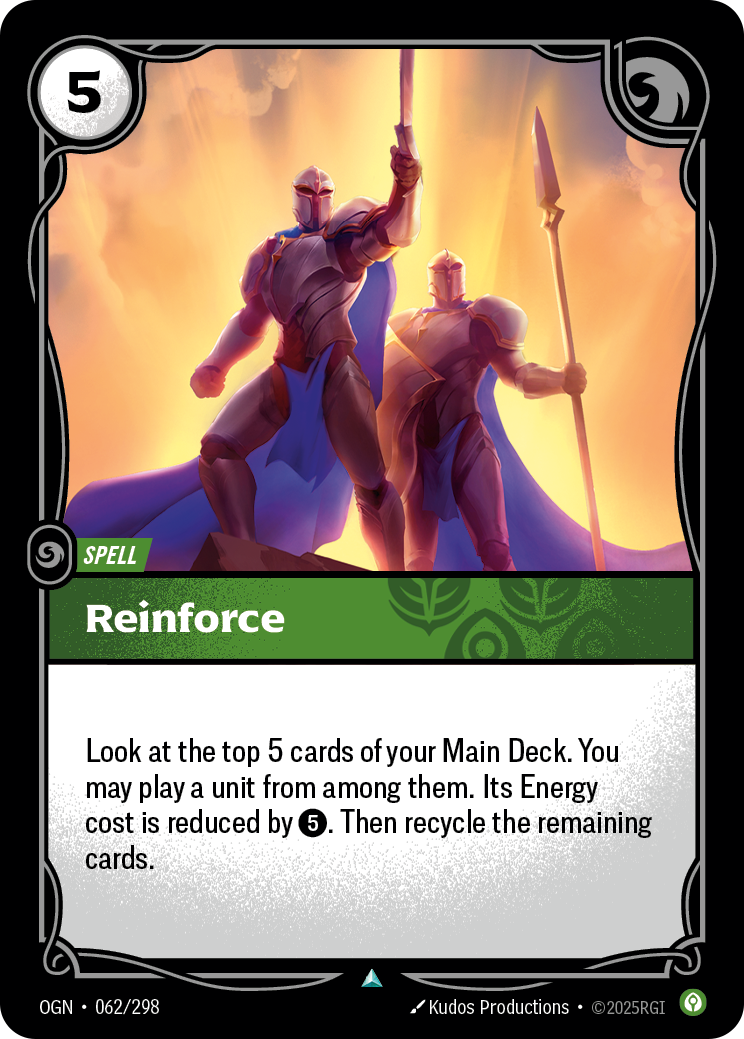 front of card Reinforce [Origins]