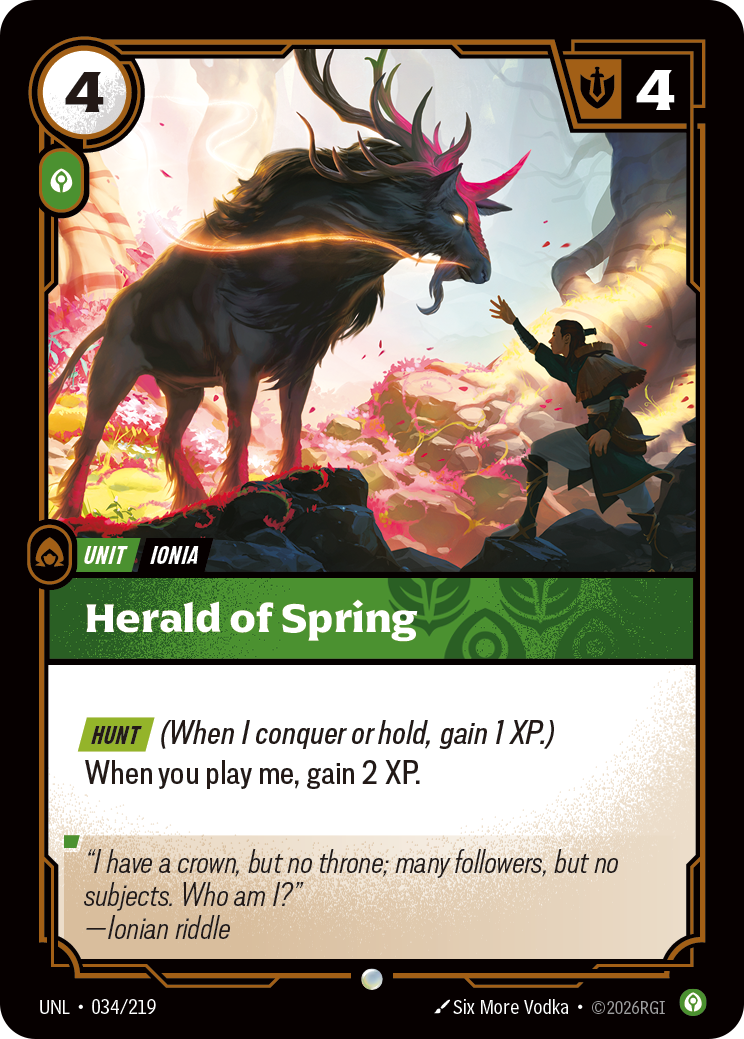 front of card Herald of Spring [Unleashed] 034/219