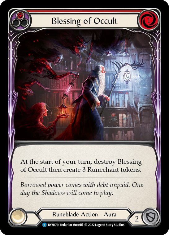 Blessing of Occult (Red) [DYN179] (Dynasty) Rainbow Foil