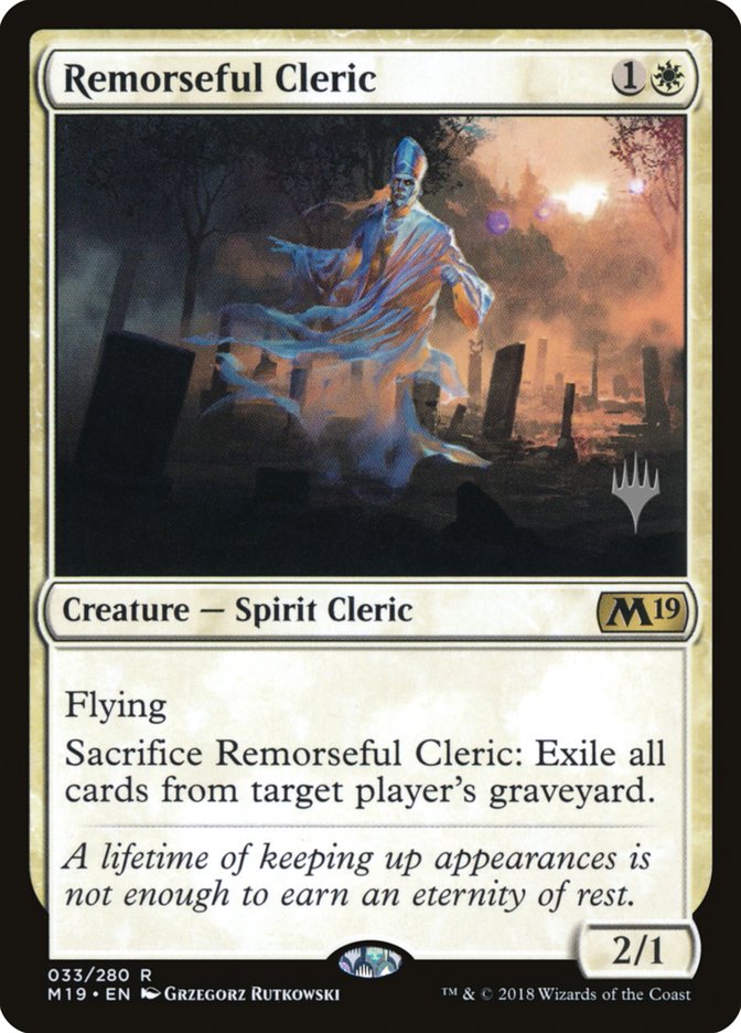 Remorseful Cleric (Promo Pack) [Core Set 2019 Promo Pack]