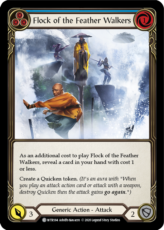 Flock of the Feather Walkers (Blue) [U-WTR184] (Welcome to Rathe Unlimited) Unlimited Rainbow Foil