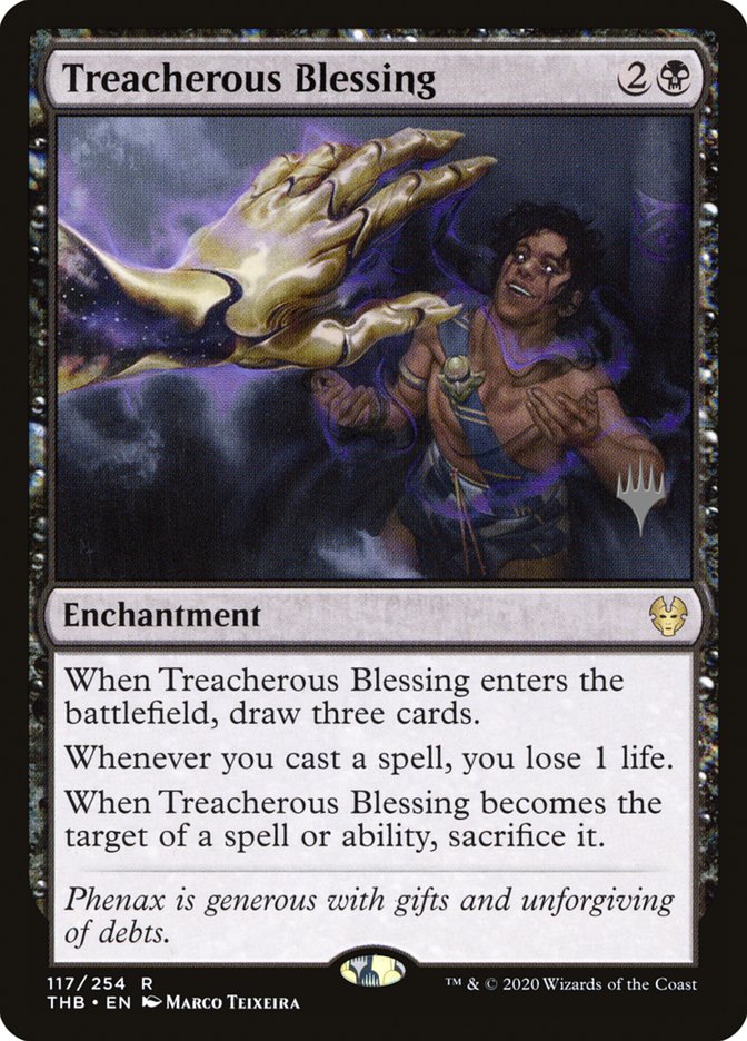 Treacherous Blessing (Promo Pack) [Theros Beyond Death Promo Pack]