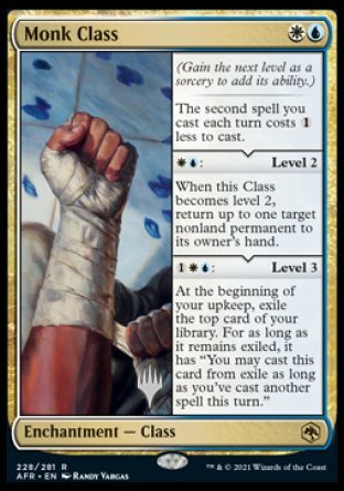 Monk Class (Promo Pack) [Dungeons & Dragons: Adventures in the Forgotten Realms Promo Pack]