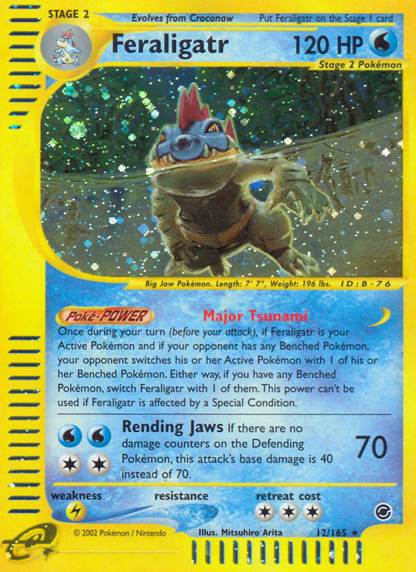 Feraligatr (12/165) [Expedition: E-Card Base Set]