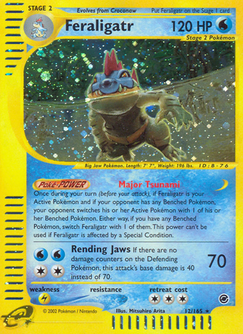 Feraligatr (12/165) [Expedition: E-Card Base Set]