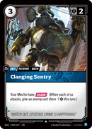 front of card Clanging Sentry [Radiance] 055/167