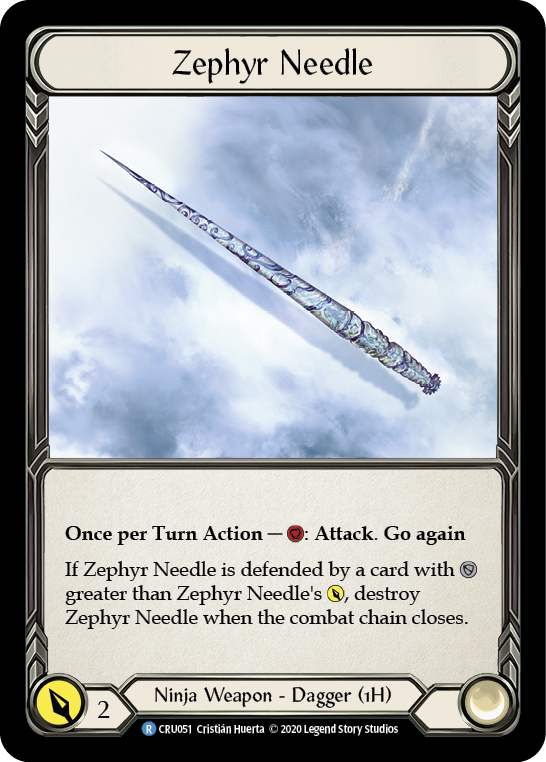 Zephyr Needle [CRU051] (Crucible of War) 1st Edition Cold Foil
