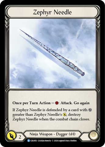Zephyr Needle [CRU051] (Crucible of War) 1st Edition Cold Foil
