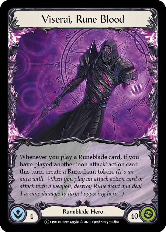 Viserai, Rune Blood [U-CRU138] (Crucible of War Unlimited) Unlimited Normal