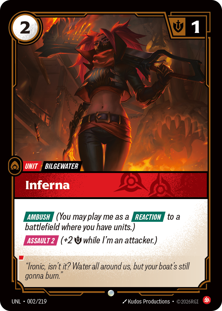 front of card Inferna [Unleashed] 002/219