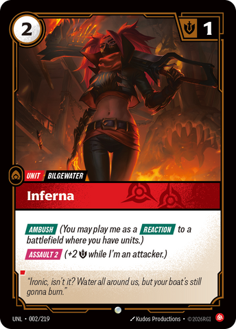 front of card Inferna [Unleashed] 002/219