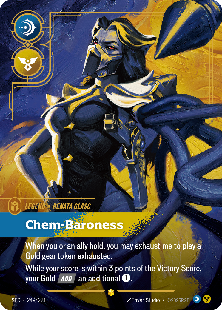 front of card Renata Glasc, Chem-Baroness (Overnumbered) [Spiritforged] 249/221