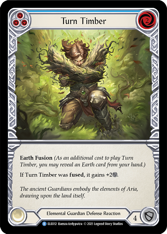 Turn Timber (Blue) [ELE012] (Tales of Aria) 1st Edition Normal