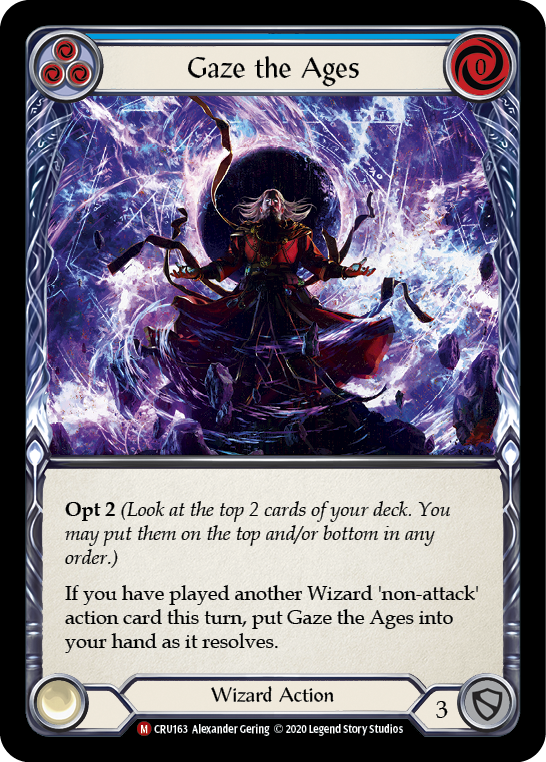 Gaze the Ages [CRU163] (Crucible of War) 1st Edition Normal